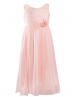 Blush Pink Lace Chiffon Floor Length Flower Girl Dress Junior Girl Dress